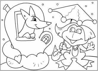 Иллюстрация раскраска к сказке рукавичка (48 фото)