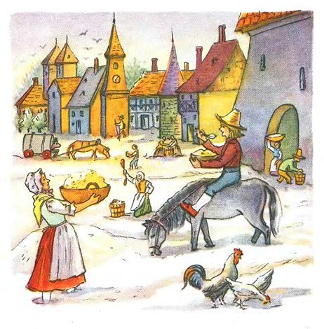 Сказка горшочек каши братья Гримм