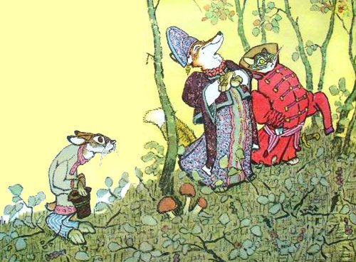 Евгений Рачев иллюстрации кот и лиса