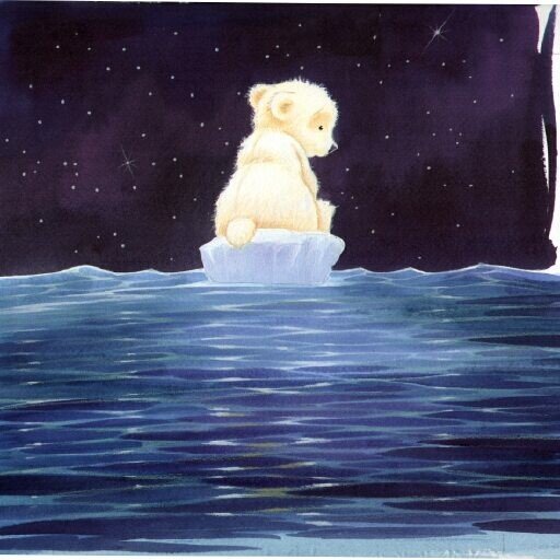 Умка и Северное сияние