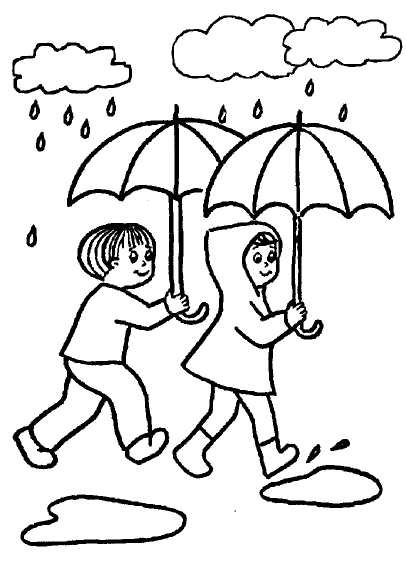 Раскраска осень для дошкольников