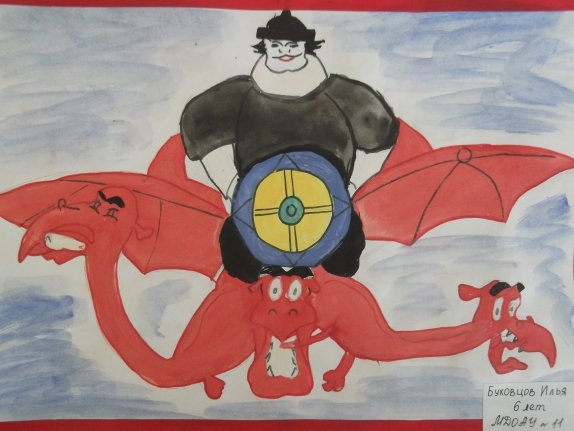 Ресунок подвиг Алёши Поповича