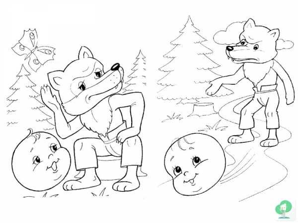 Иллюстрация к сказке колобок карандашом (49 фото)