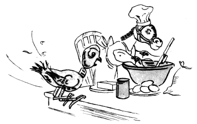 Хогарт Мафин печет пирог