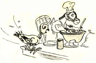 Ослик Мафин печет пирог