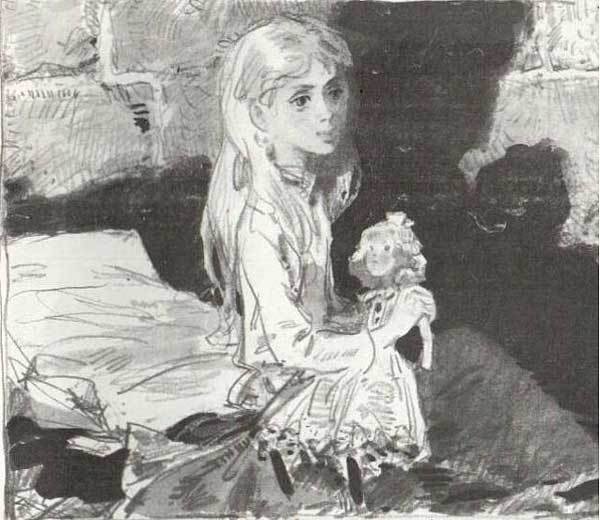 Рисунок к произведению в дурном обществе