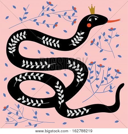 Благодарная змея сказка