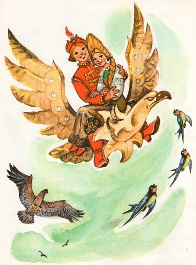 Русская народная сказка деревянный Орел