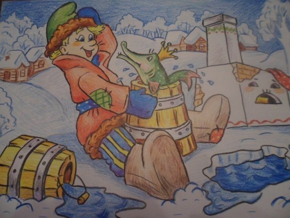 По щучьему велению рисунок для детей