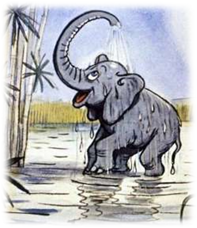 Сказка про слоненка и крокодила