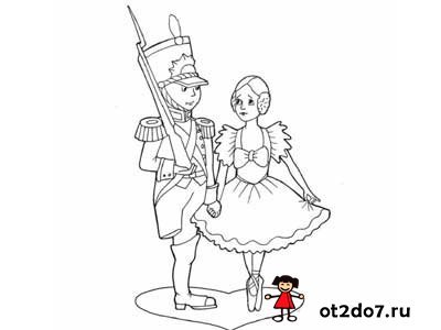 Раскраска к сказке стойкий оловянный солдатик