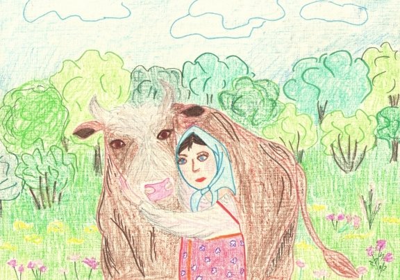 Рисунок к сказке Хаврошечка