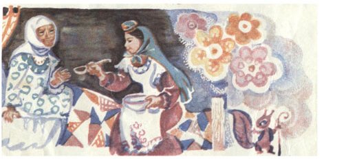 Золушка иллюстрация Виноградова