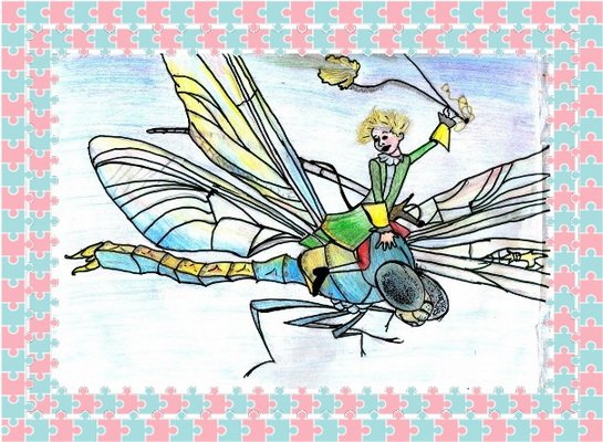 Бибигон и пчела иллюстрация