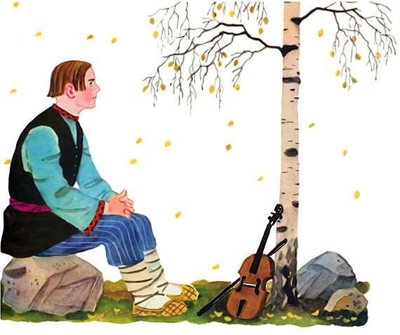 Иллюстрация к сказке снег и скрипка (46 фото)