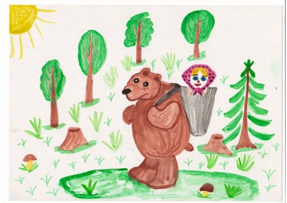 Сказка Маша и медведь