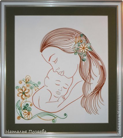 Набросок мамы карандашом