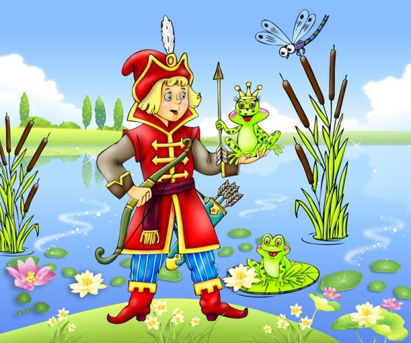 Раскраска. Царевна-лягушка