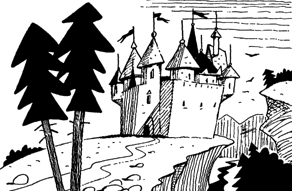 Раскраска к сказке королевство кривых зеркал