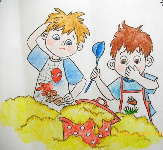 Николай Носов Мишкина каша иллюстрации