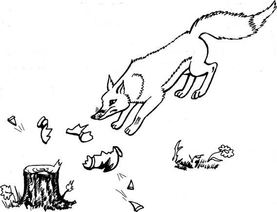 Басня журавль и лисица