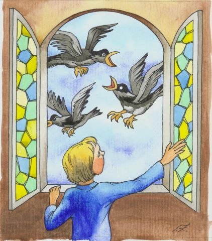 Рисунок к сказке птичий язык