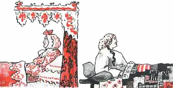 Наказанная Царевна иллюстрации к сказке