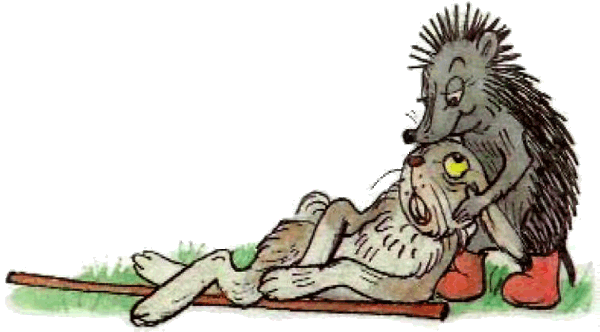 Ежик и заяц Сутеев