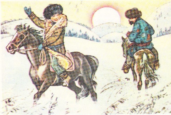 Чудесная шуба казахская сказка