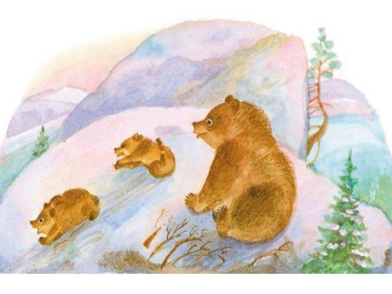 Рассказ сладкова медведь. Сладков медвежья горка. Медвежья горка Сладков иллюстрации. Медведь и солнце Сладков.