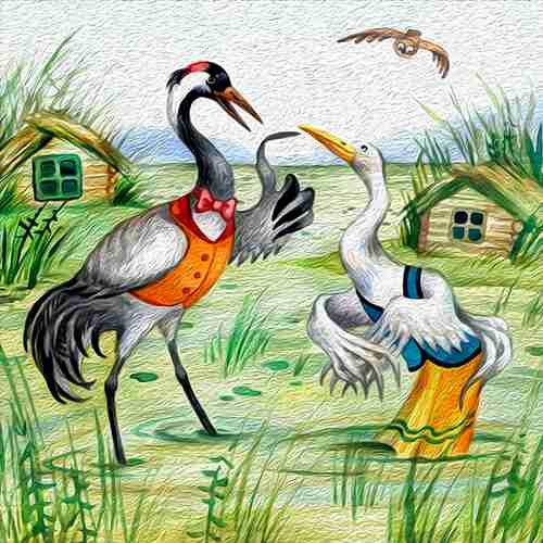 Русские народные сказки журавль и цапля