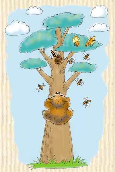 Медоед и пчелы