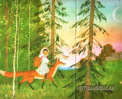 Сказка Снегурушка и лиса