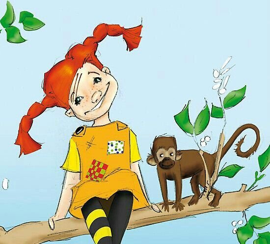 Пеппи длинный чулок иллюстрации