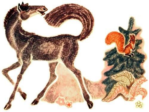 Иллюстрации к русской народной сказке хвосты