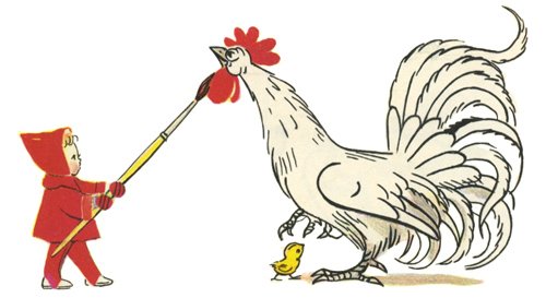 В.Сутеев петух и краски