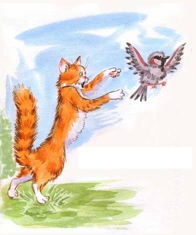 Кот и Воробей сказка