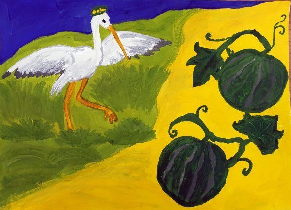 Три арбузных семечки иллюстрации