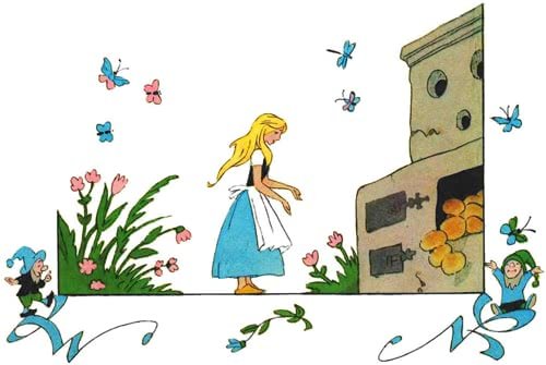 Бабушка вьюга братья Гримм