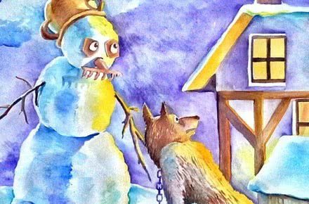 Андерсен Снеговик иллюстрации