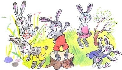 Храбрый заяц длинные уши короткий хвост