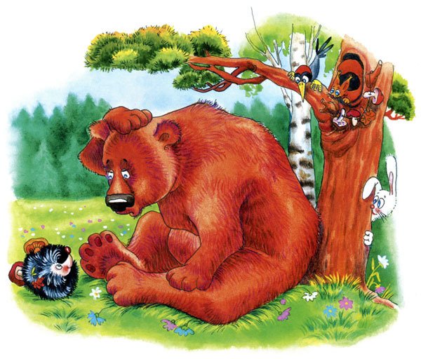 Сказочный медведь зимой