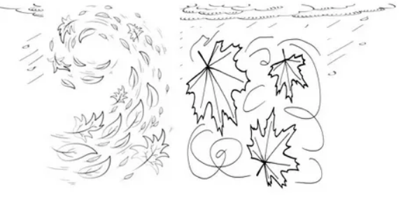 Осень карандашом