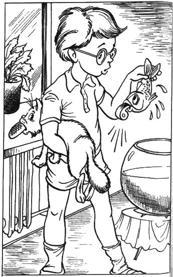 Иллюстрации к рассказу Носова Карасик