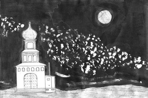 Иллюстрация к произведению Пушкина метель