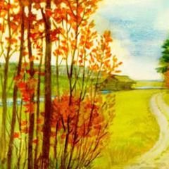 Пейзаж рисунок 4 класс