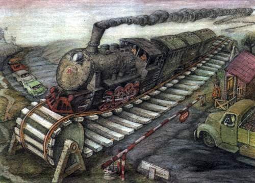 Раскраска поезд