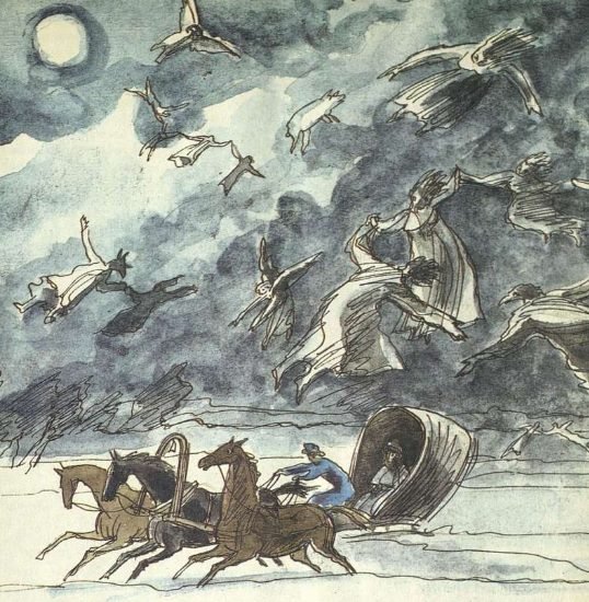 Бесы Пушкин художник Симаков