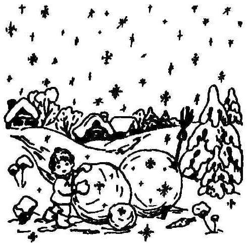 Зимний рисунок на конкурс