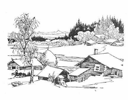 Рисунок к стихотворению встреча зимы